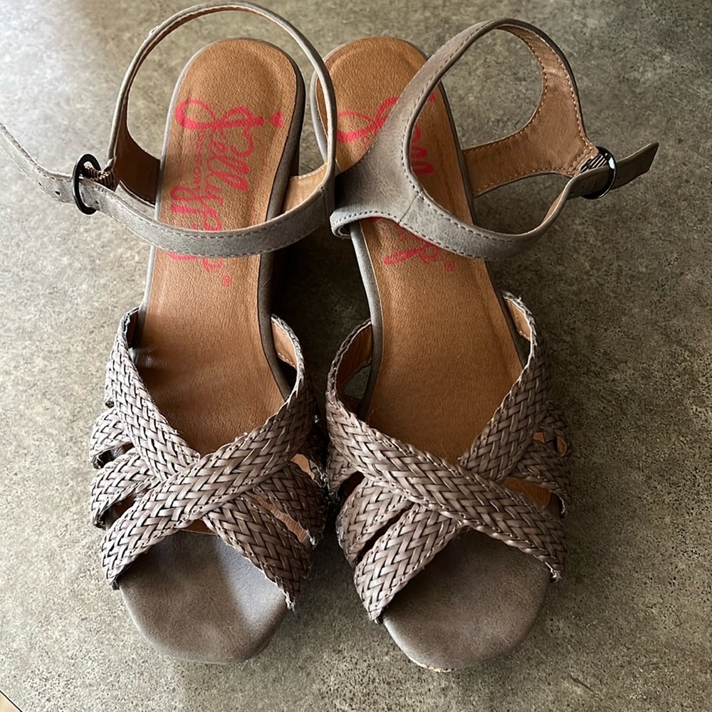 Jelly Pop wedge shoes. Womens size 8